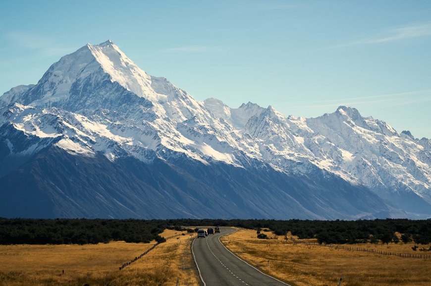 雪山公路摄影电脑壁纸