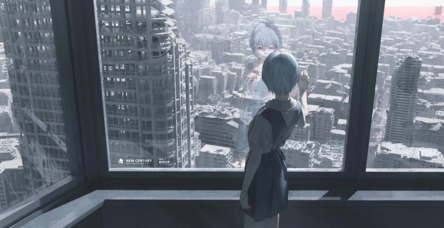 《新世纪福音战士》EVA绫波丽插画电脑壁纸