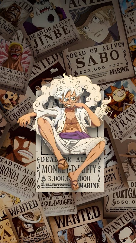 海贼王角色群像棕白动漫热血手机壁纸