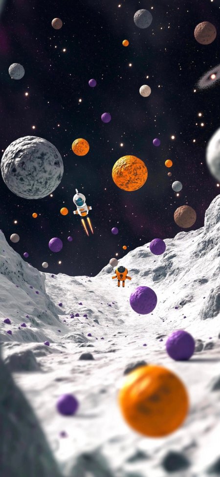 宇宙星球探险奇幻太空手机壁纸
