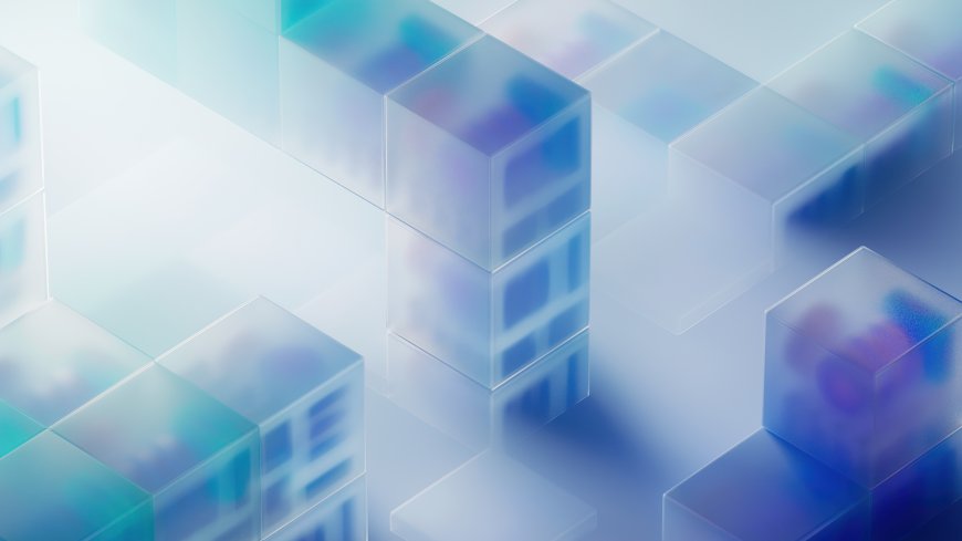 3D立体方块背景电脑脑壁纸