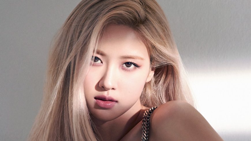 BLACKPINK朴彩英金色长发侧颜特写电脑壁纸