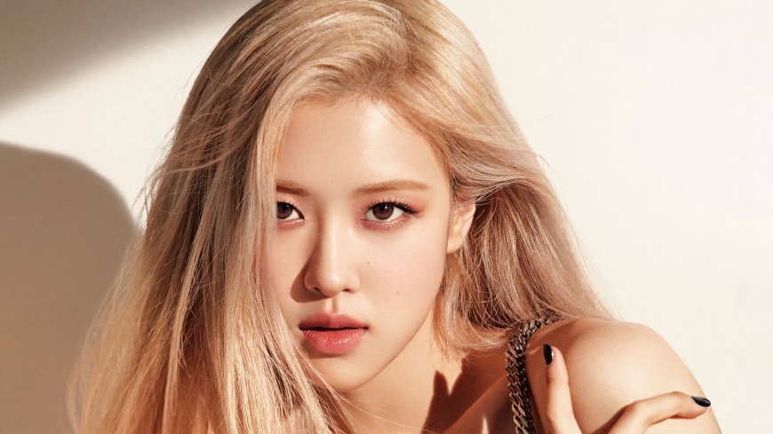 BLACKPINK朴彩英金色长发侧颜电脑壁纸