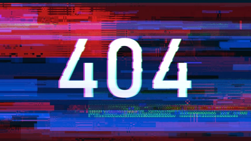 霓虹故障效果404数字抽象数码艺术电脑壁纸