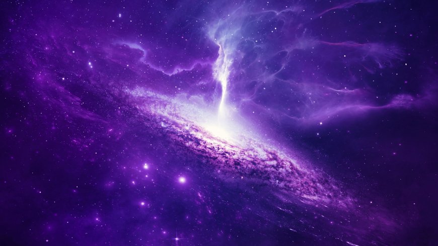 紫色星云漩涡宇宙深空银河系电脑壁纸