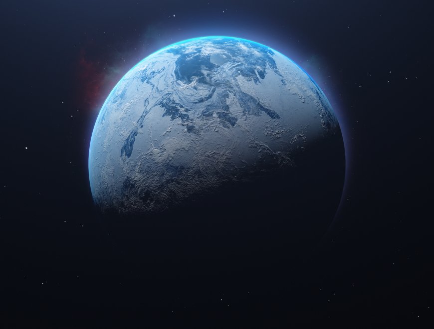 地球蓝色星球海洋陆地云层太空视角真实星球高清电脑壁纸