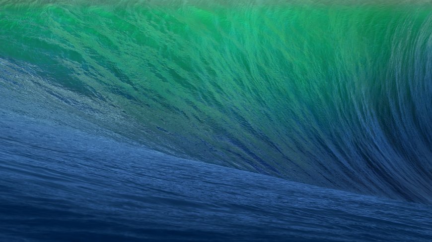 iOS10绿色海浪动态高清电脑壁纸
