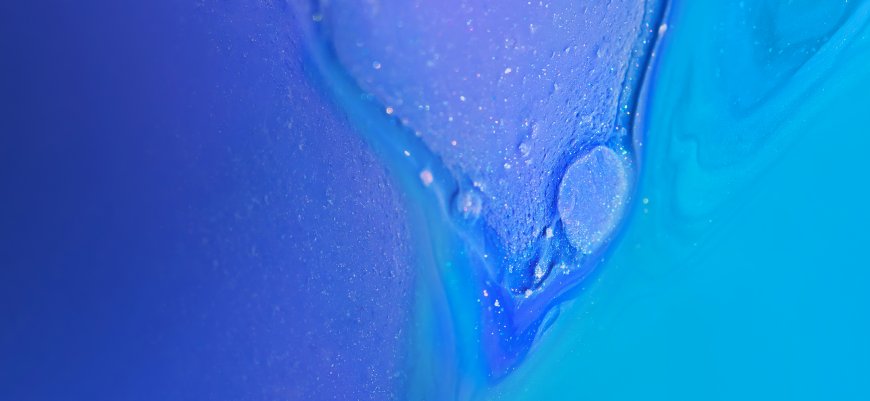 蓝色渐变流体艺术闪光纹理创意电脑壁纸