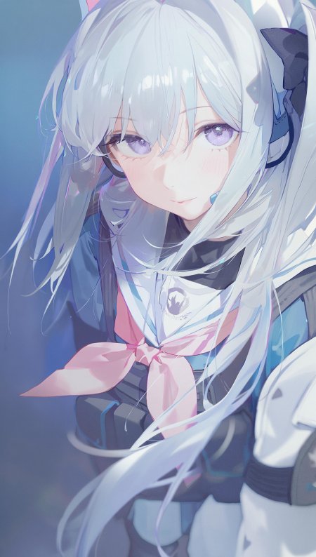碧蓝档案月雪宫子微笑特写手机壁纸