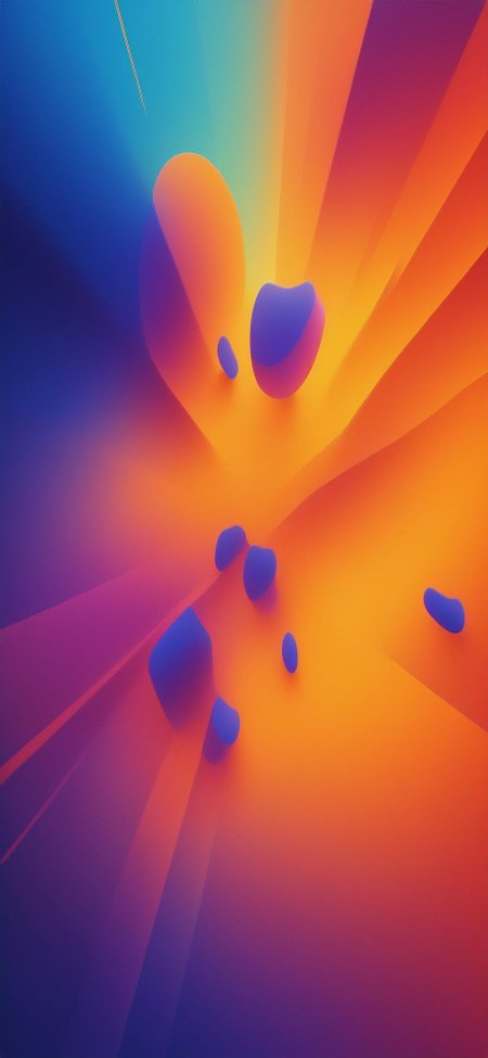 抽象渐变光束流动几何图形手机壁纸