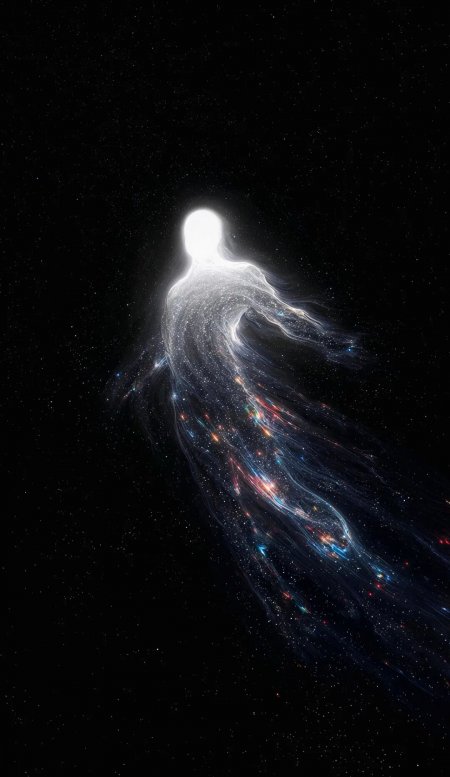 星尘人形光流动态创意抽象艺术手机壁纸