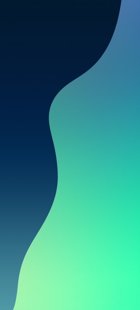 深蓝渐变青绿波浪流线抽象背景手机壁纸