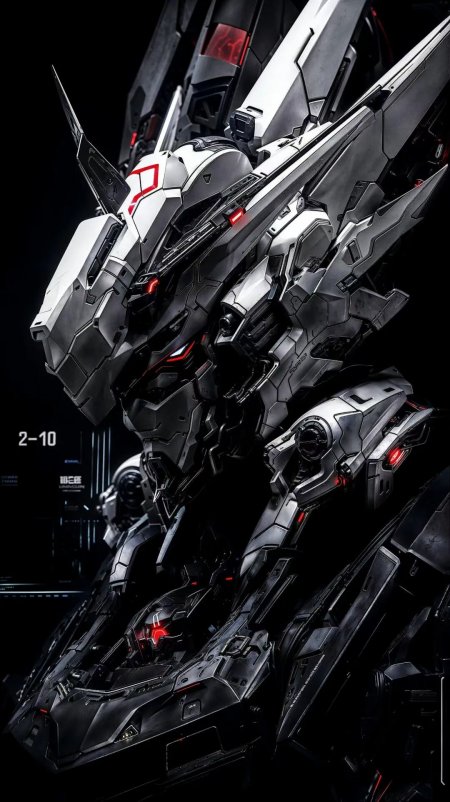 环形战争2-10机甲战士红光细节特写手机壁纸