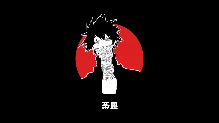 茶毘黑白线条红日背景简约风格创意电脑壁纸