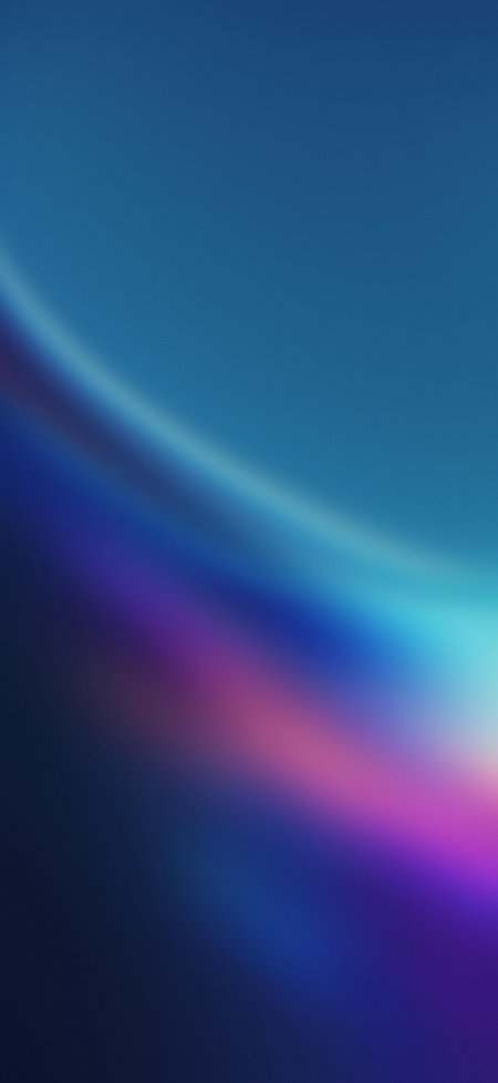 深蓝紫渐变光带流动感抽象艺术手机壁纸