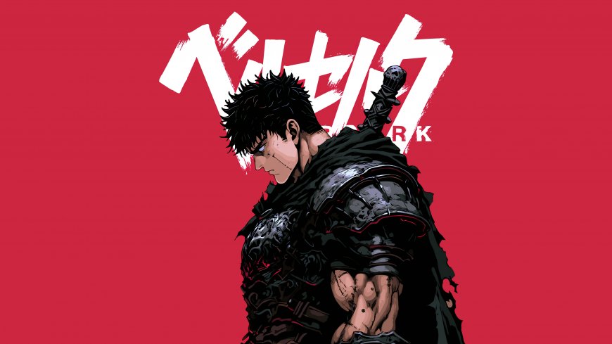 Berserk格斯黑红背景动漫角色动漫电脑壁纸