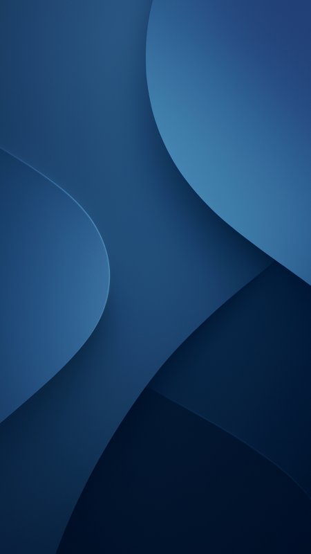 深蓝渐变抽象曲线几何图形手机壁纸
