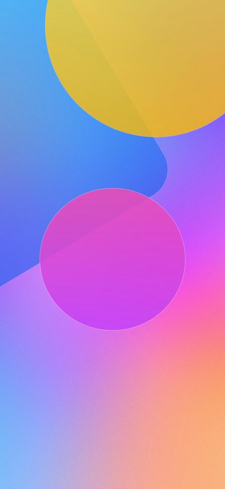 渐变色几何圆形抽象艺术手机壁纸