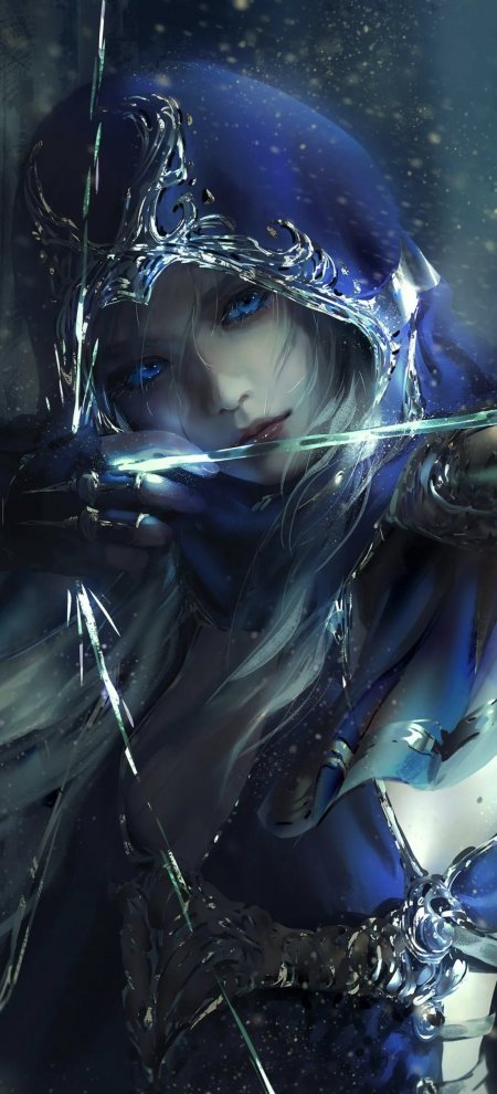 艾尔登法环菈妮冰晶魔法施法姿态手机壁纸