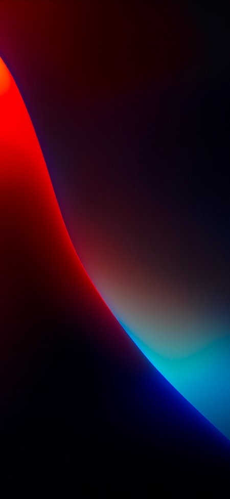 iPhone X官方红蓝渐变光效手机壁纸