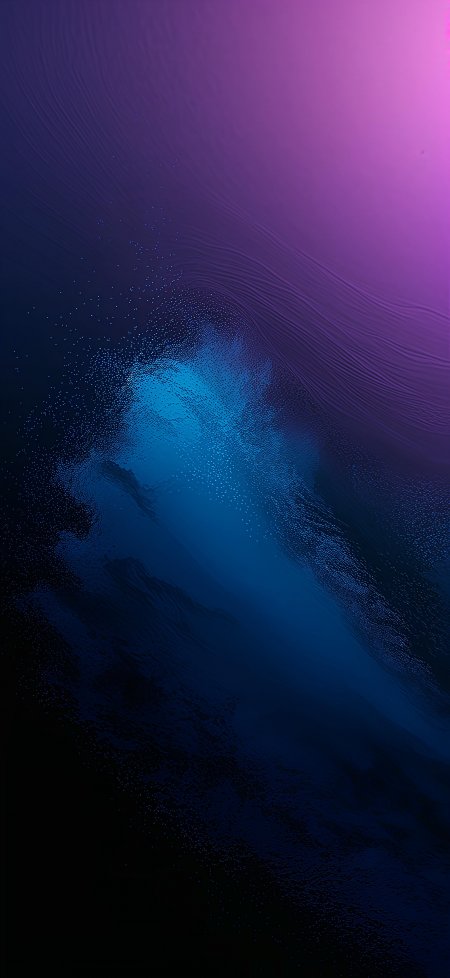 深邃蓝紫渐变粒子流动抽象艺术手机壁纸