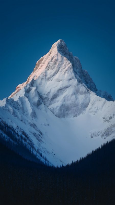 雪山日照金山高清写实风景手机壁纸