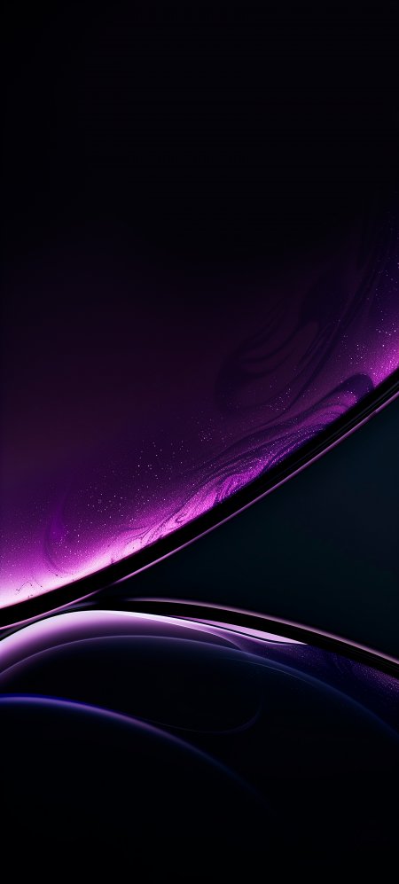 苹果iPhone XR紫色渐变流光抽象艺术手机壁纸