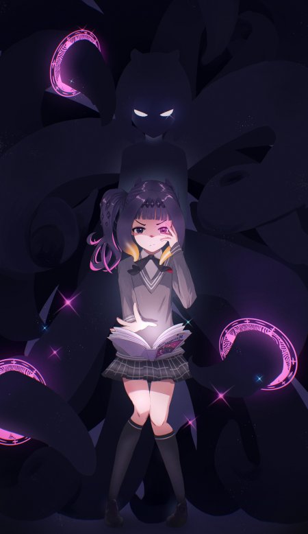 魔法少女小圆晓美焰暗影契约觉醒手机壁纸