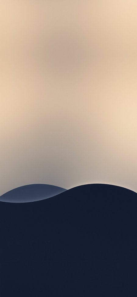 苹果iOS系统极简波浪渐变背景手机壁纸
