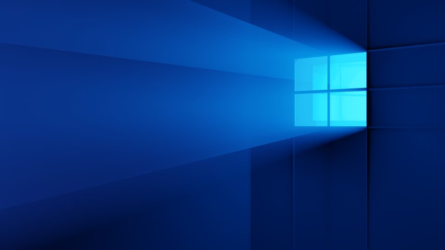 WindowsLogo蓝色背景浅色科技电脑壁纸