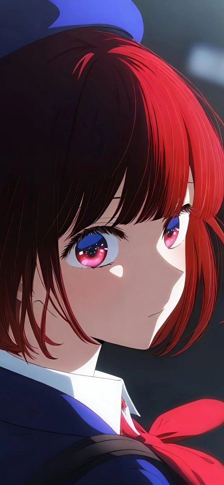 有马加奈侧脸特写动漫人物手机壁纸