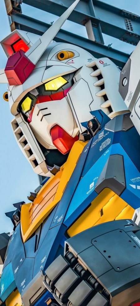 自由高达RX78头部特写机甲动漫手机壁纸