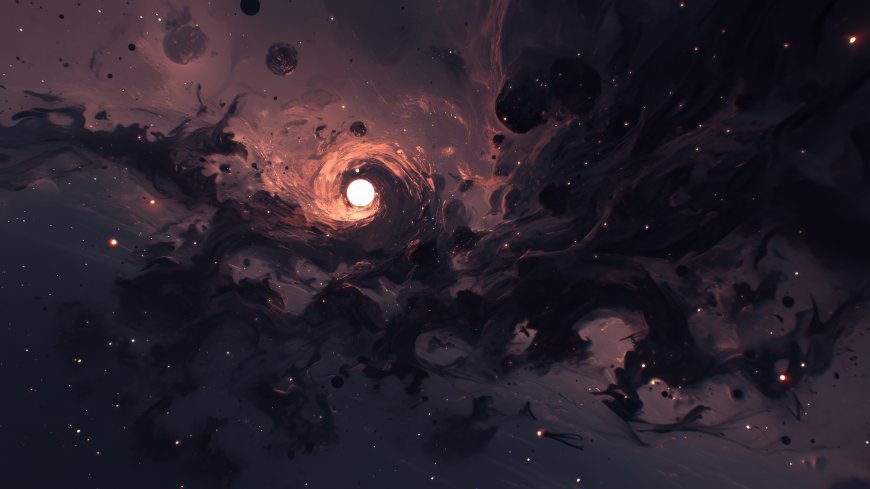 宇宙黑洞漩涡星系神秘创意电脑壁纸