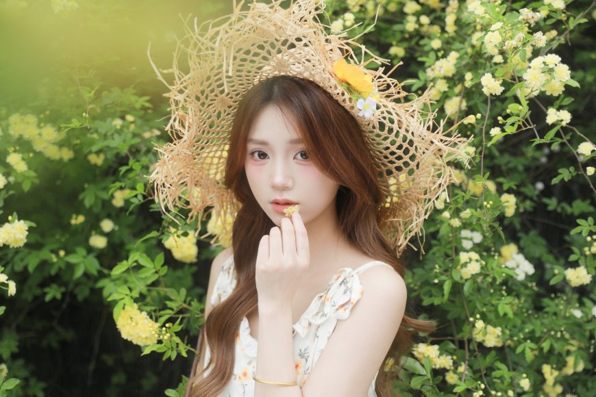 森系小清新少女摄影电脑壁纸