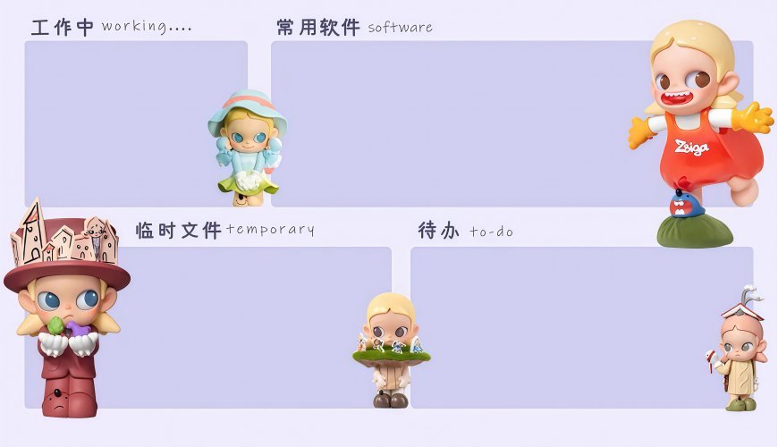 泡泡玛特Zsiga沿线走的人系列分区电脑壁纸