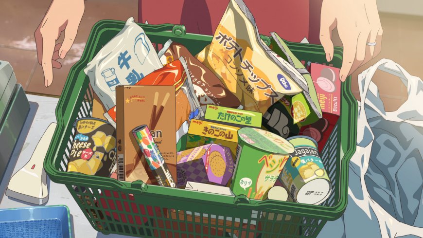 你的名字购物车零食细节特写清新生活动漫电脑壁纸