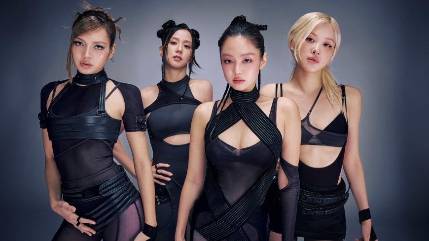 BLACKPINK组合暗黑系穿搭时尚人物电脑壁纸