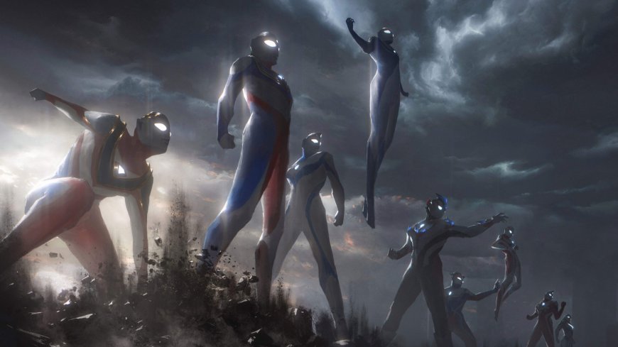 迪迦奥特曼等奥特战士集结战斗姿态动漫电脑壁纸