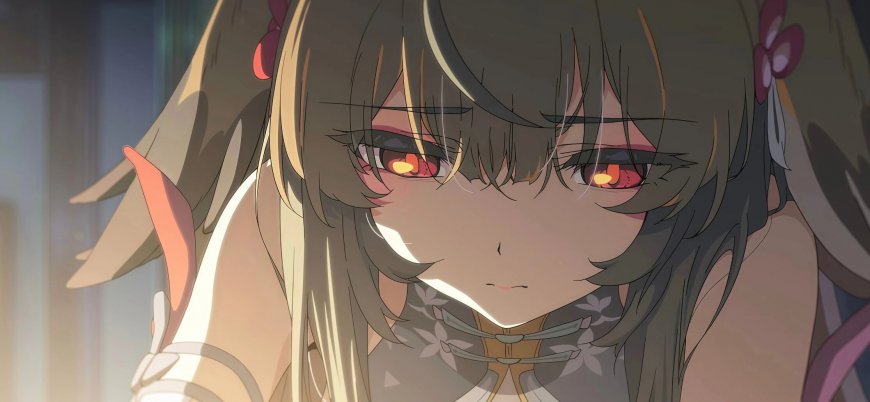 绝区零叶瞬光角色特写红瞳金发动漫电脑壁纸