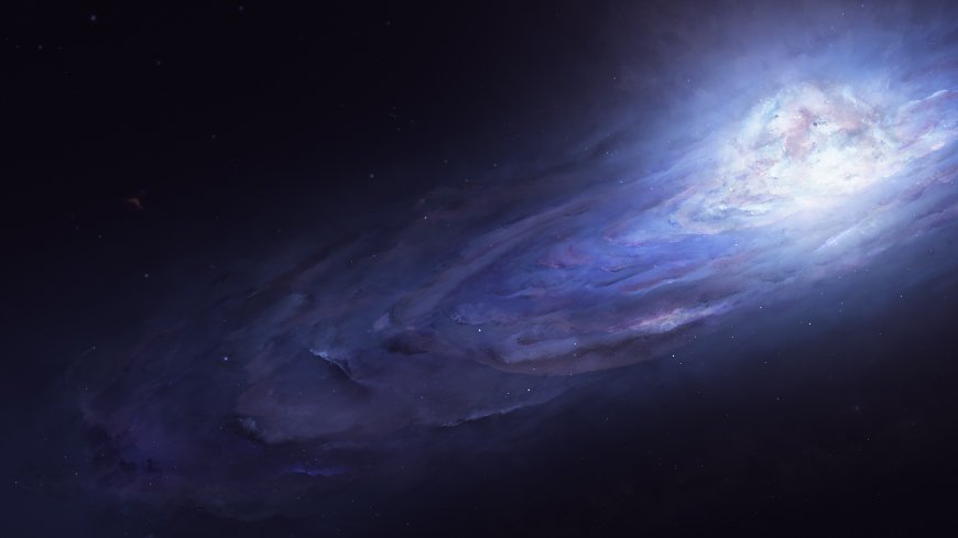 仙女座星系旋涡星云深邃宇宙科幻电脑壁纸