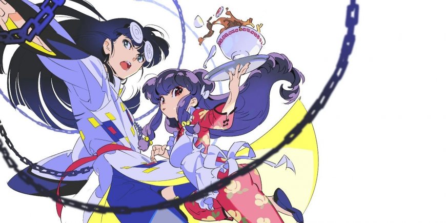 乱马12珊璞与沐丝动态打斗插画动漫电脑壁纸