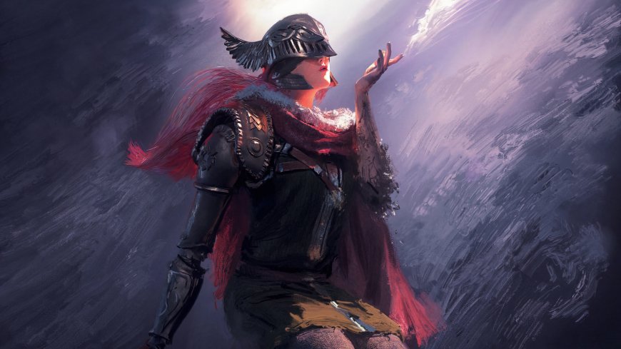 艾尔登法环女武神玛莲妮亚战斗姿态游戏人物电脑壁纸