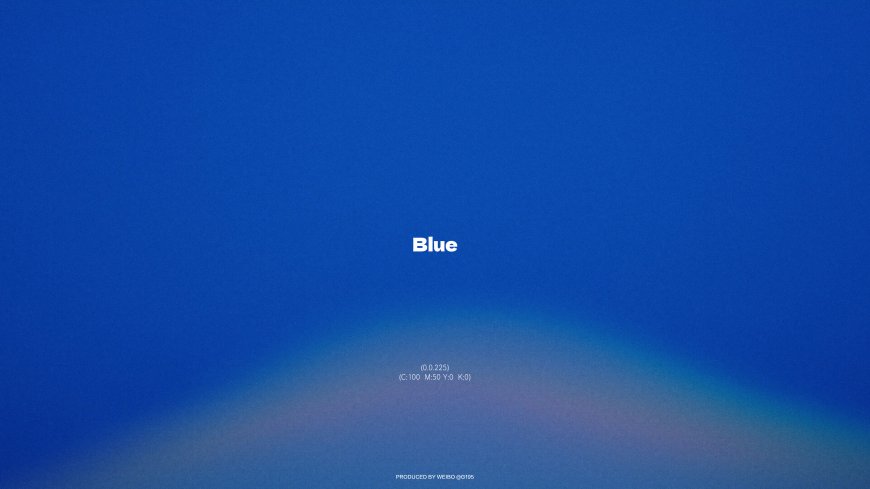 纯净蓝色渐变背景极简设计数字艺术创意电脑壁纸