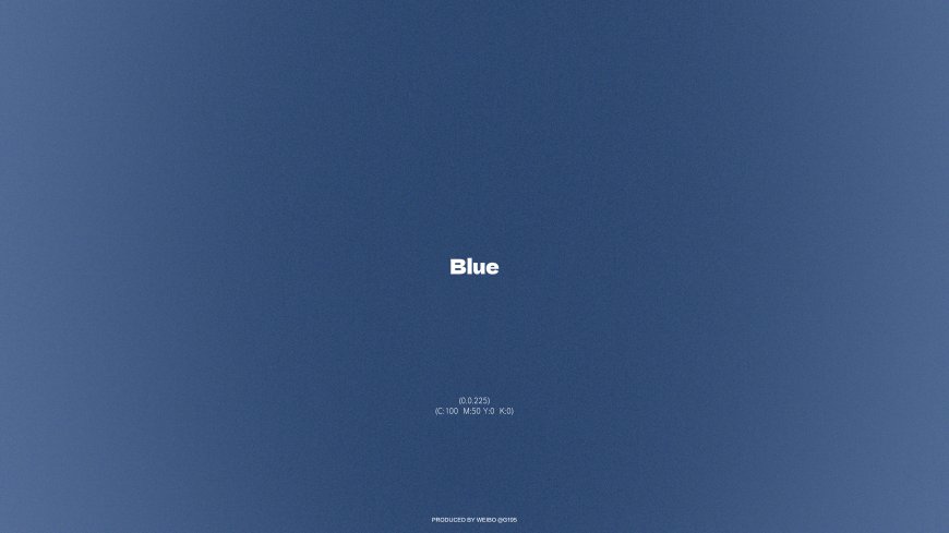 蓝色简约文字设计极简风格创意电脑壁纸