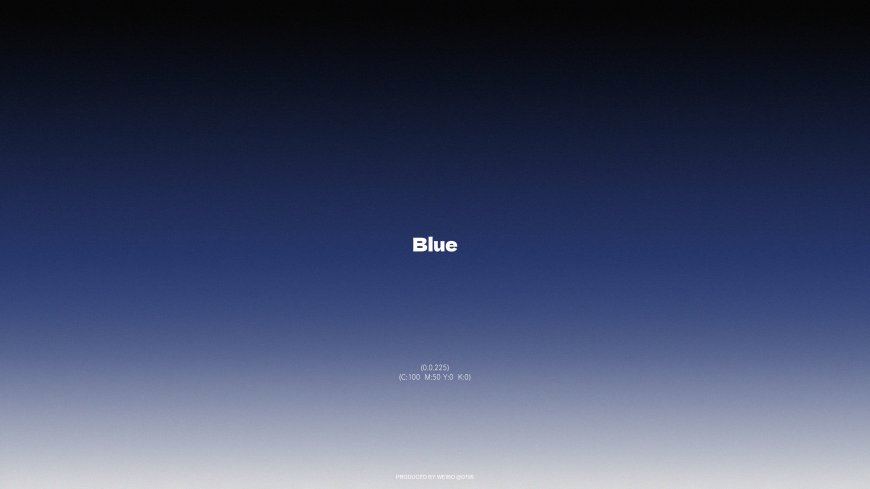 蓝色渐变天空极简设计纯净视觉创意电脑壁纸