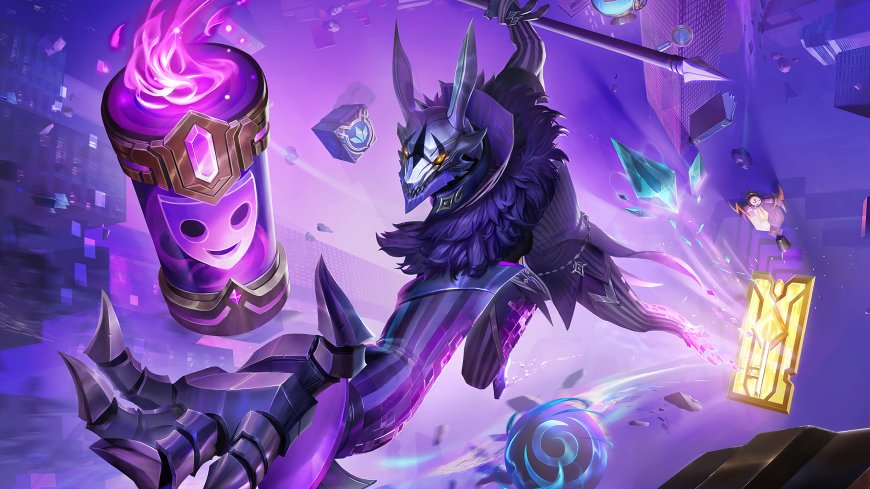 英雄联盟内瑟斯盗梦者皮肤紫色特效游戏电脑壁纸