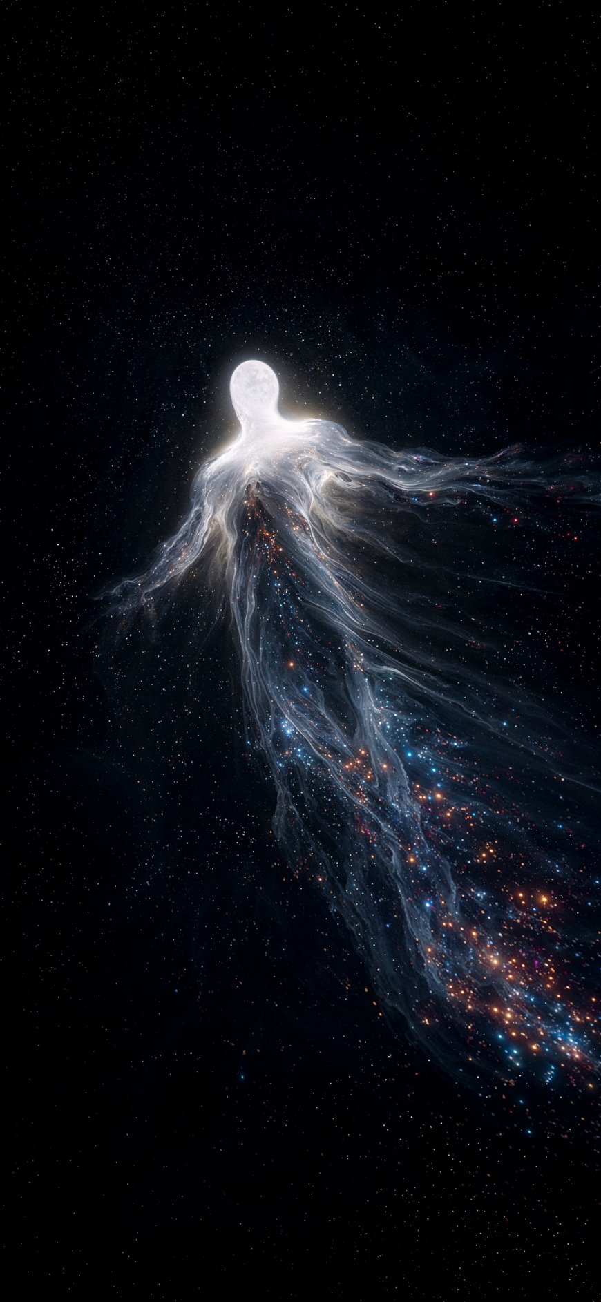 星尘人形星云宇宙幻想创意手机壁纸