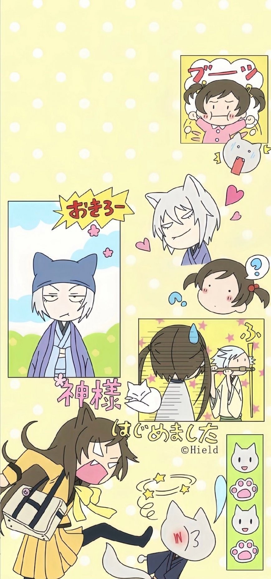 元气少女缘结神巴卫奈奈生Q版漫画角色动漫手机壁纸