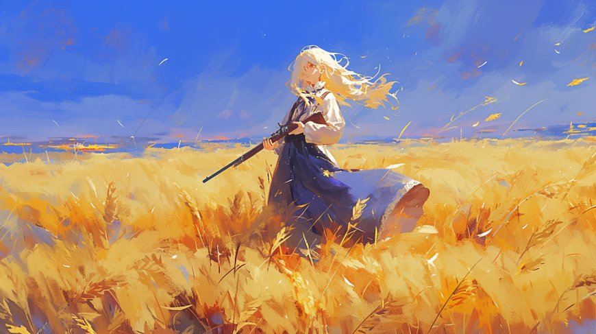 白狼与少女森林冒险治愈系游戏Neva场景电脑壁纸