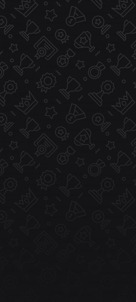 黑色背景奖杯皇冠星星线条图案创意手机壁纸